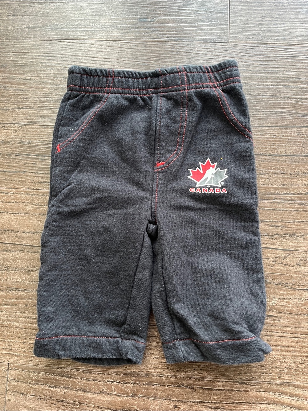 Canada Logo Black Baby Boy Pants Size 3 Months